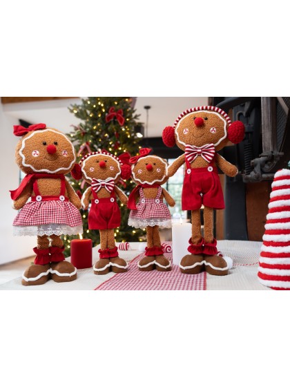 PAIN D\'EPICES GINGER CANDY STRIPES 2 ASSORTIS 20CM X 10CM X 41CM