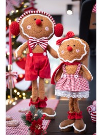 LEBKUCHEN GINGER CANDY STRIPES 2 ASSORTIS 20CM X 10CM X 41CM