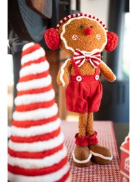 GINGER CANDY STRIPES GINGERBREAD 2 ASS 20CM X 10CM X 41CM