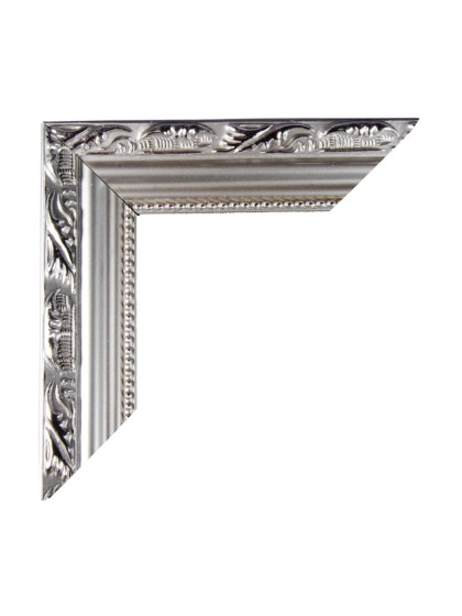 CADRE BOIS ARGENT MOULURE 57CM X 67CM