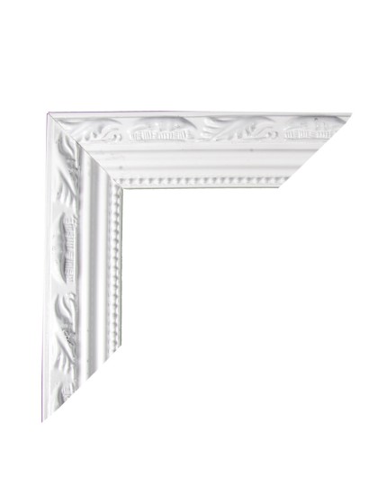 CADRE BOIS BLANC MOULURE 57CM X 67CM