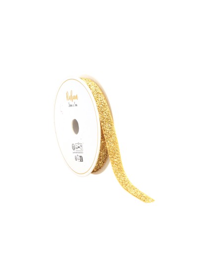 BAND PAILLETTE GOLD 10MM X 3M