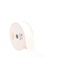 BAND PAILLETTE WEISS 25MM X 3M