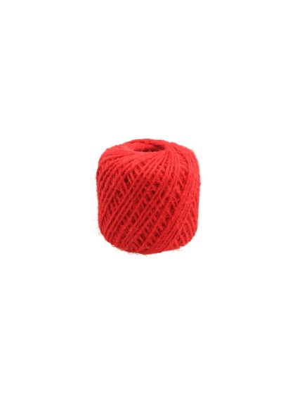 SPULE JUTEFADEN ROT 2MM X 30M