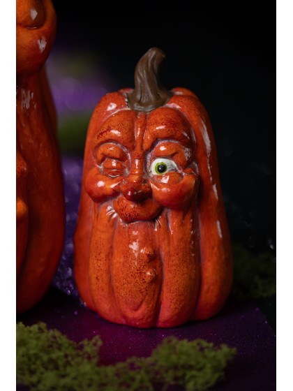 KÜRBIS GESICHT ZUZWINKERN KLEIN 8.5CM X 9CM X 14.4CM