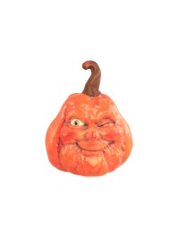 KÜRBIS GESICHT ZUZWINKERN MITTEL 13CM X 12.5CM X 16CM
