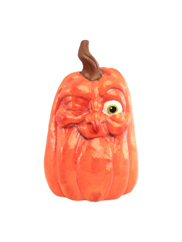 KÜRBIS GESICHT ZUZWINKERN GROSS 18.5CM X 18CM X 32CM