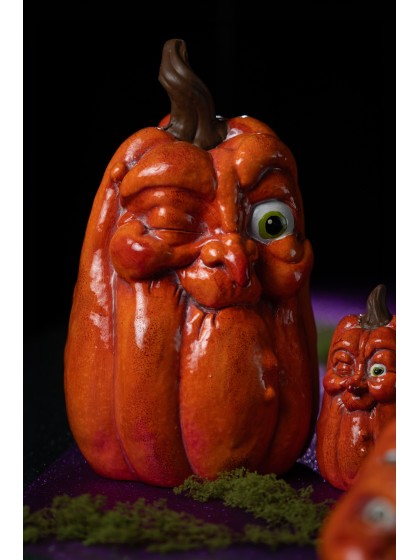 KÜRBIS GESICHT ZUZWINKERN GROSS 18.5CM X 18CM X 32CM