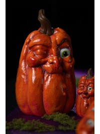 KÜRBIS GESICHT ZUZWINKERN GROSS 18.5CM X 18CM X 32CM