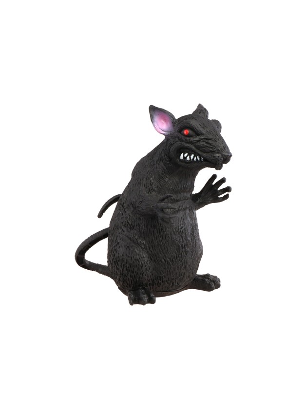 RAT PLASTIQUE NOIR 11CM X 14CM X 17.5CM