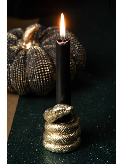 GOLD SNAKE CANDLE HOLDER DIA 5.5CM X 7.5CM