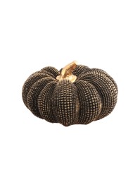 BRONZE ANTIQUE TEXTURED PUMPKIN DIA 19.5CM X 11CM