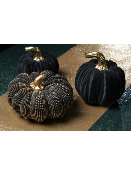 CITROUILLE TEXTUREE BRONZE ANTIQUE DIA 19.5CM X 11CM