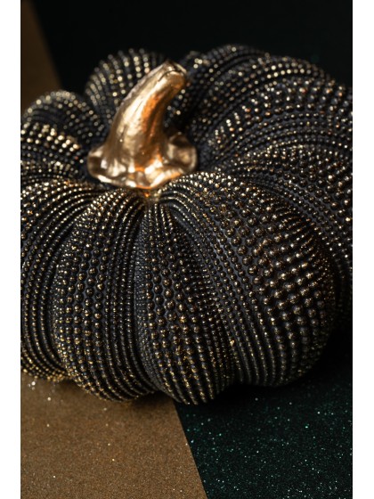 CITROUILLE TEXTUREE BRONZE ANTIQUE DIA 19.5CM X 11CM