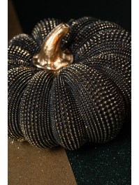 CITROUILLE TEXTUREE BRONZE ANTIQUE DIA 19.5CM X 11CM