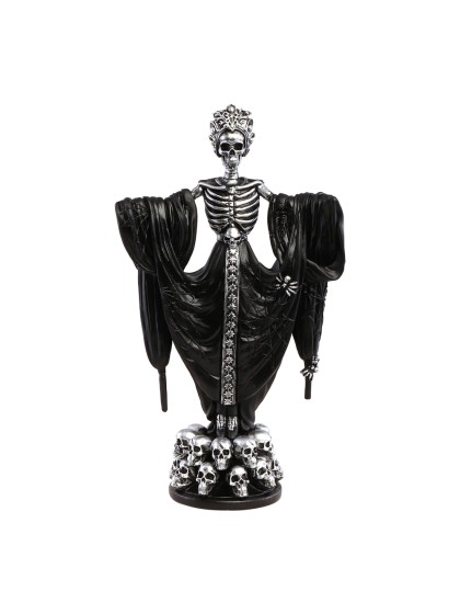 SKELETON QUEEN POLYRESIN STATUE 21CM X 10.5CM X 36,5CM