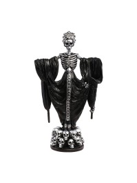SKELETON QUEEN POLYRESIN STATUE 21CM X 10.5CM X 36,5CM