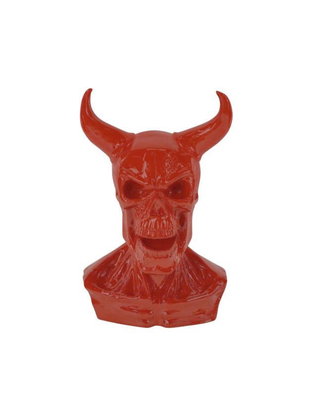 BUSTE AUS TEUFEL GLÄNZEND RED SKULL DEVIL 28CM X 21CM X 39.5CM