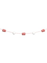 CANDY STRIPES POMPOMS GARLAND 180CM X 3.5CM X 3.5CM