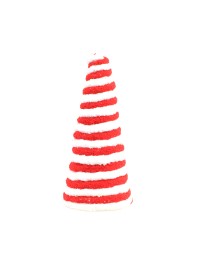 TANNE CONE KUNSTFELL CANDY STRIPES DIA 14CM X 30CM