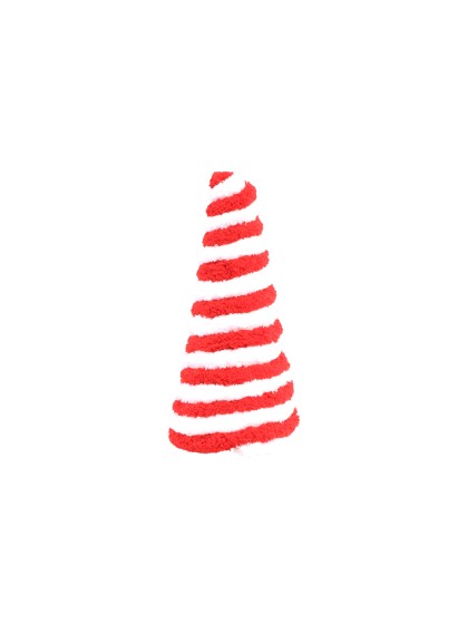 TANNE CONE KUNSTFELL CANDY STRIPES DIA 14CM X 25CM