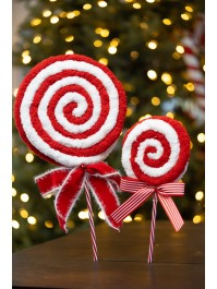 SUCETTE FOURRURE RUBAN CANDY STRIPES 15CM X 4CM X 36CM