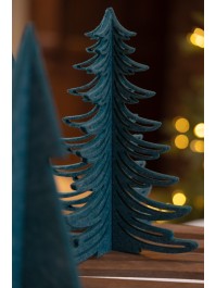 SAPIN FEUTRINE 3D AJOURE VERT 23CM X 23CM X 30CM