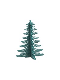 GREEN FELT 3D XMAS TREE 18CM X 18CM X 23CM