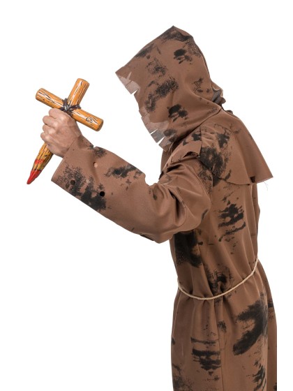 PIEU CROIX PLASTIQUE ENSANGLANTE 18CM X 5CM X 30CM