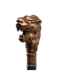 STOCK KUNSTSTOFF LÖWE BRONZE 106 CM – ZUM ZUSAMMENBAUEN