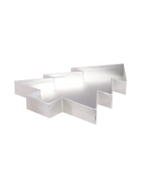 PLATEAU CARTONNE SAPIN ARGENT 30CM X 40CM X 4CM