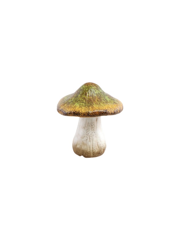 MINI PILZ TERRAKOTTA GRÜN 8.5CM X 8.5CM X 9CM