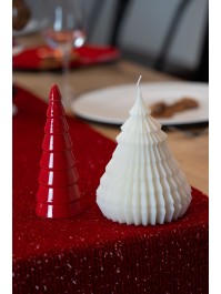 SAPIN CERAMIQUE CONE ROUGE DIA 5.8CM X 15.8CM