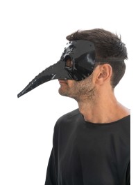 MASKE MEDECIN PESTE GLÄNZEND SCHWARZ 16.5CM X 29CM X 13CM
