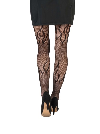 BLACK FLAME TIGHTS ONE SIZE FITS MOST
