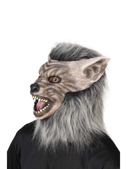 MASQUE LATEX LOUP GAROU 29CM X 32CM X 30CM