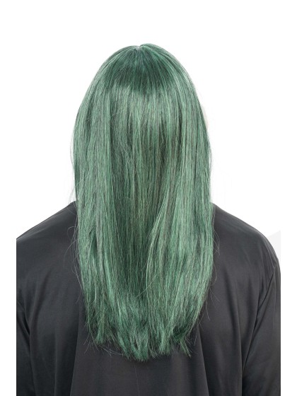 MASQUE LATEX SCARY MAN CHEVEUX VERT 23CM X 25CM X 35CM