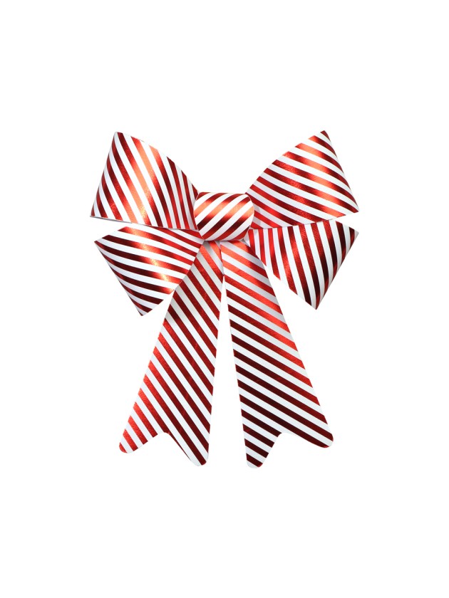 1 NOEUD PVC CANDY STRIPES 36.5CM X 50.8CM