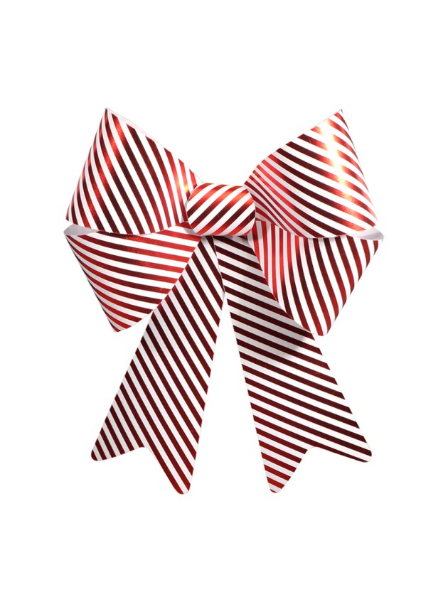 1 NOEUD PVC CANDY STRIPES 50.8CM X 66CM