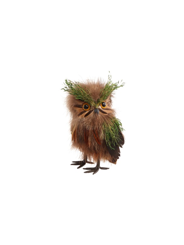 EULE AUS WALD KLEIN 9CM X 8CM X 15CM