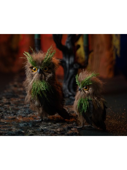 MEDIUM SIZE FOREST OWL 12CM X 10CM X 20CM