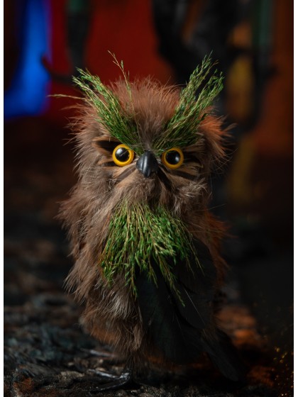 HIBOU DE FORET MOYEN 12CM X 10CM X 20CM