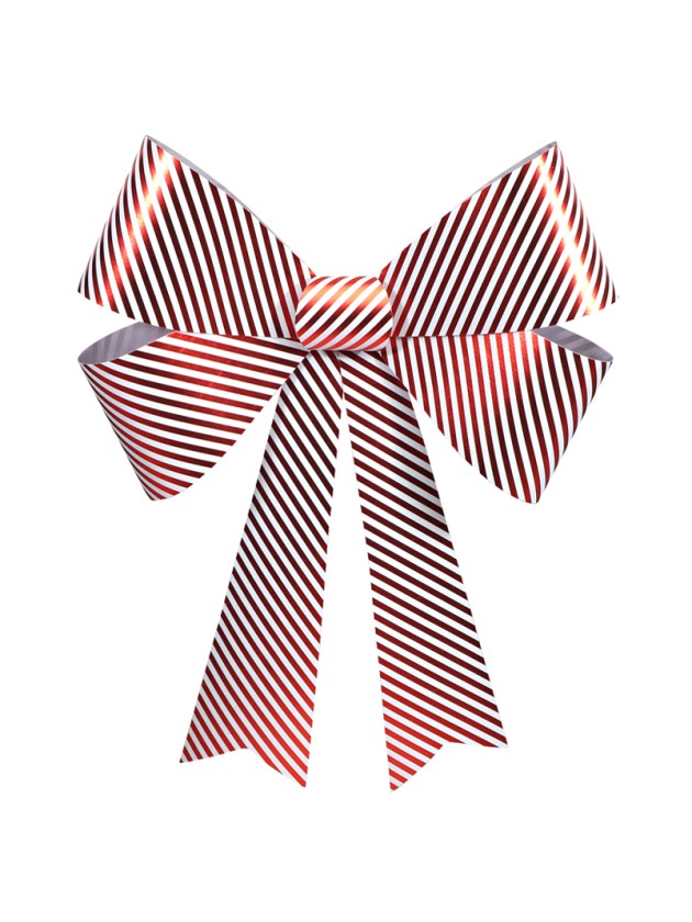 1 NOEUD PVC CANDY STRIPES GEANT 71CM X 86CM