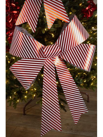 1 SCHLEIFE PVC CANDY STRIPES RIESEN 71CM X 86CM