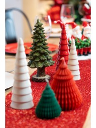 SAPIN POLYRESINE PM VERT DIA 11CM X 23CM