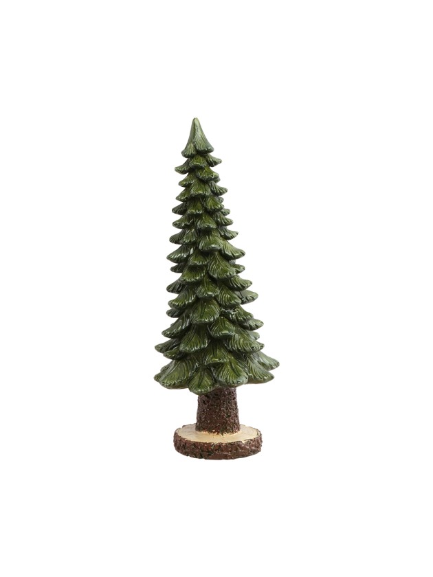 GREEN POLYRESIN XMAS TREE BIG SIZE DIA 13.5CM X 32.5CM