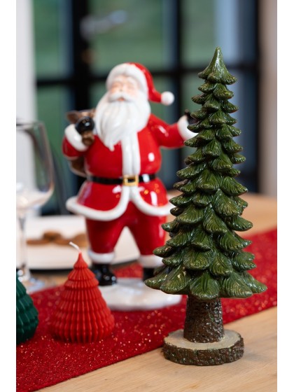 SAPIN POLYRESINE GM VERT DIA 13.5CM X 32.5CM