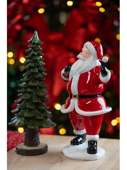 SAPIN POLYRESINE GM VERT DIA 13.5CM X 32.5CM