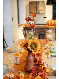 ORANGE POPPY STEM 10CM X 10CM X 60CM