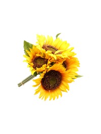 BUNCH 5 YELLOW SUNFLOWERS DIA 21CM X 25CM 